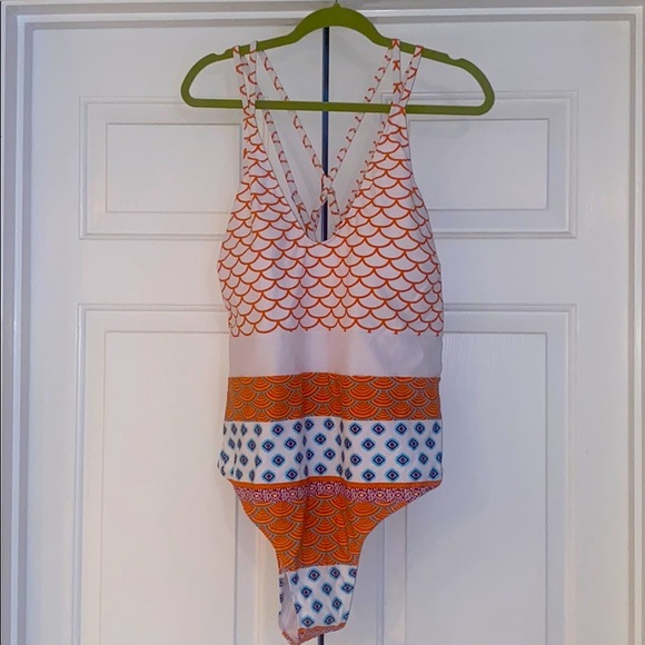 Cupshe Plus size Fish Scales one piece swimsuit 4x - Picture 1 of 6